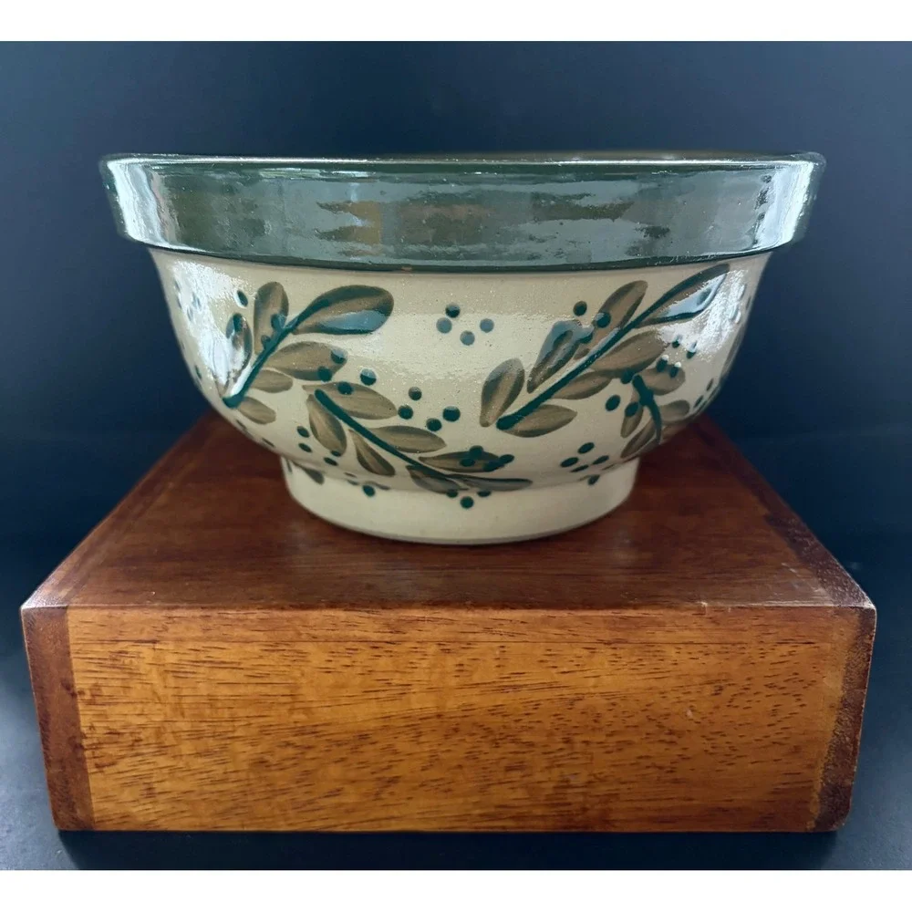 Beaumont Brothers Pottery BBP Salt Glaze Stoneware Set Berry Vine Leaf
